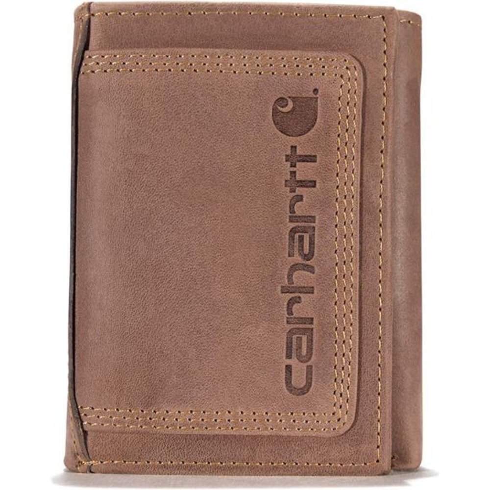 Carhartt Men's Trifold, Durable Wallets, Available in Leather and Canvas